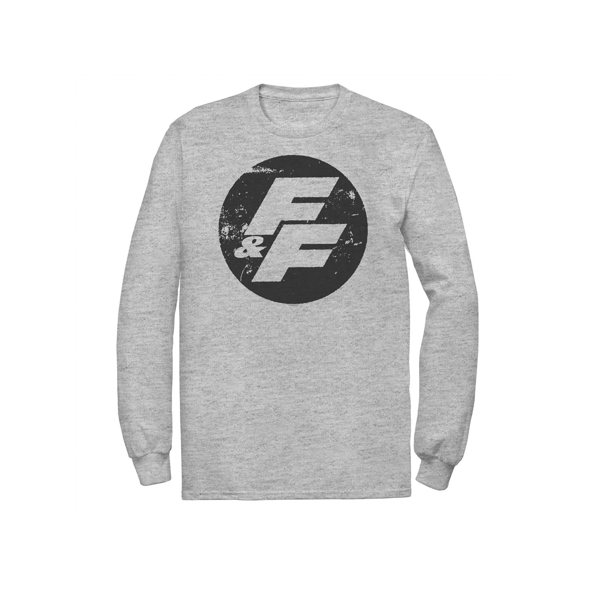 Big & Tall Fast & Furious Distressed Circle Logo Long Sleeve Tee, Men's,  Product Image