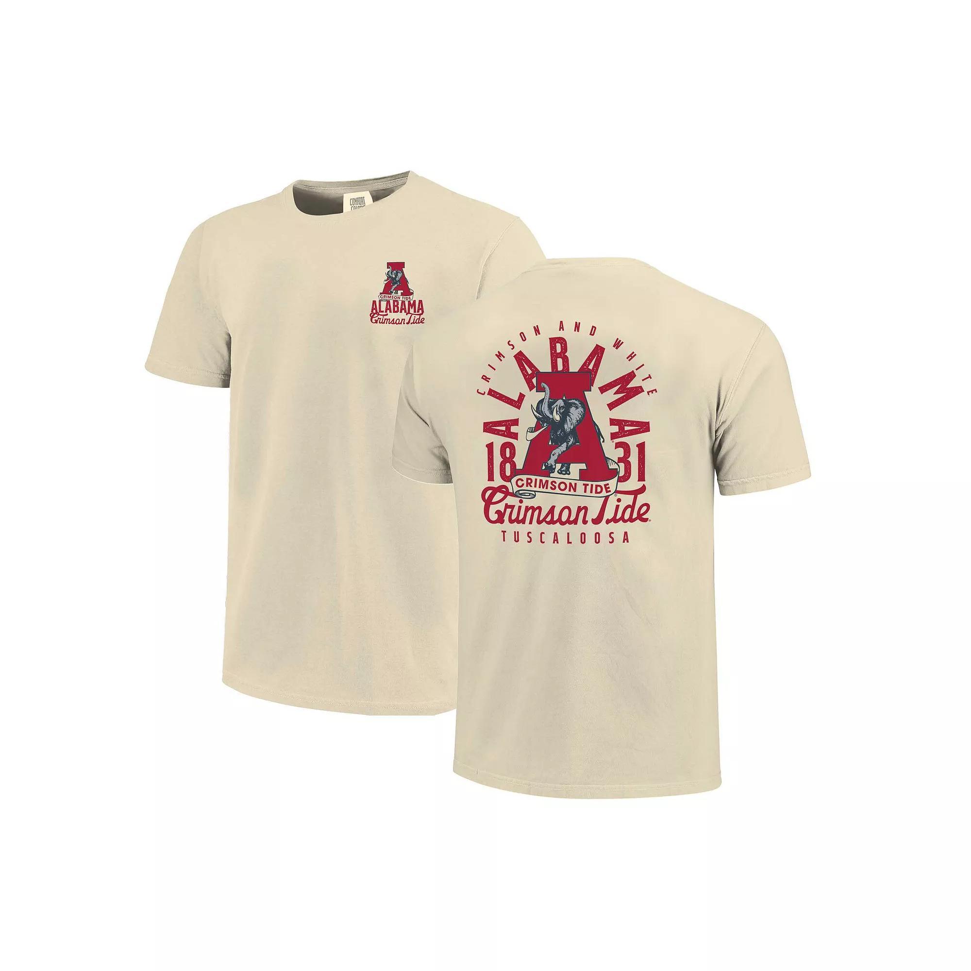 Men's Cream Alabama Crimson Tide Comfort Colors Mascot Overlay T-Shirt,  Product Image