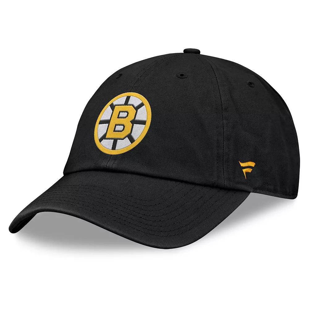 Men's Fanatics Black Boston Bruins Decades Collection Adjustable Hat Product Image