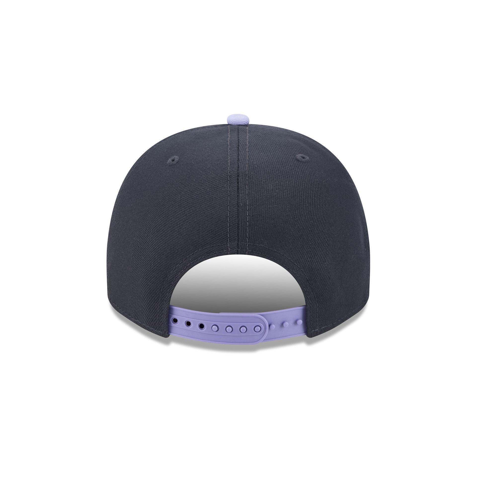 Texas Rangers Navy Lavender 9FIFTY A-Frame Snapback Hat Male Product Image