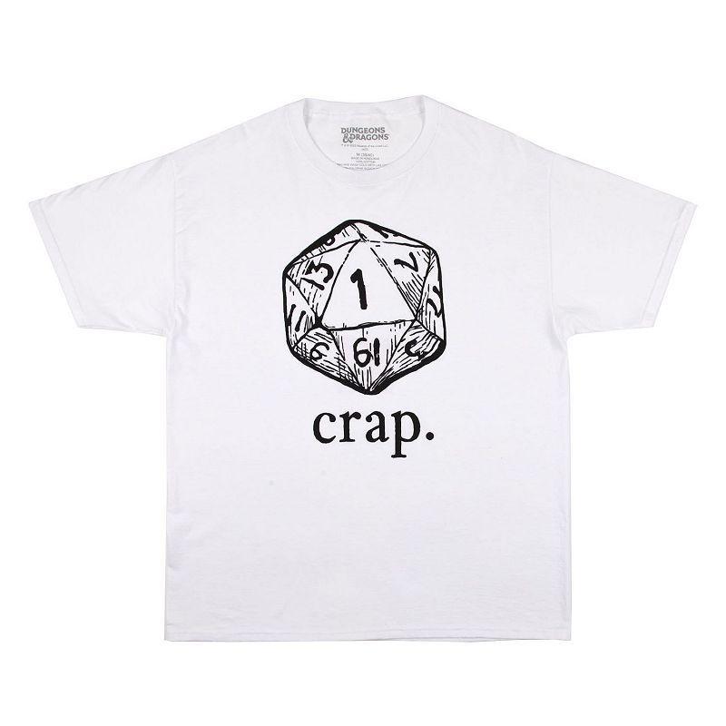 Men's Dungeons & Dragons Crap Tee, Size: Large 30, White Product Image