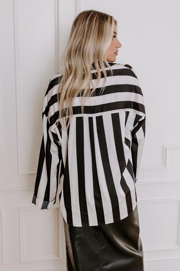 Fiercely Loved Stripe Button Up Product Image