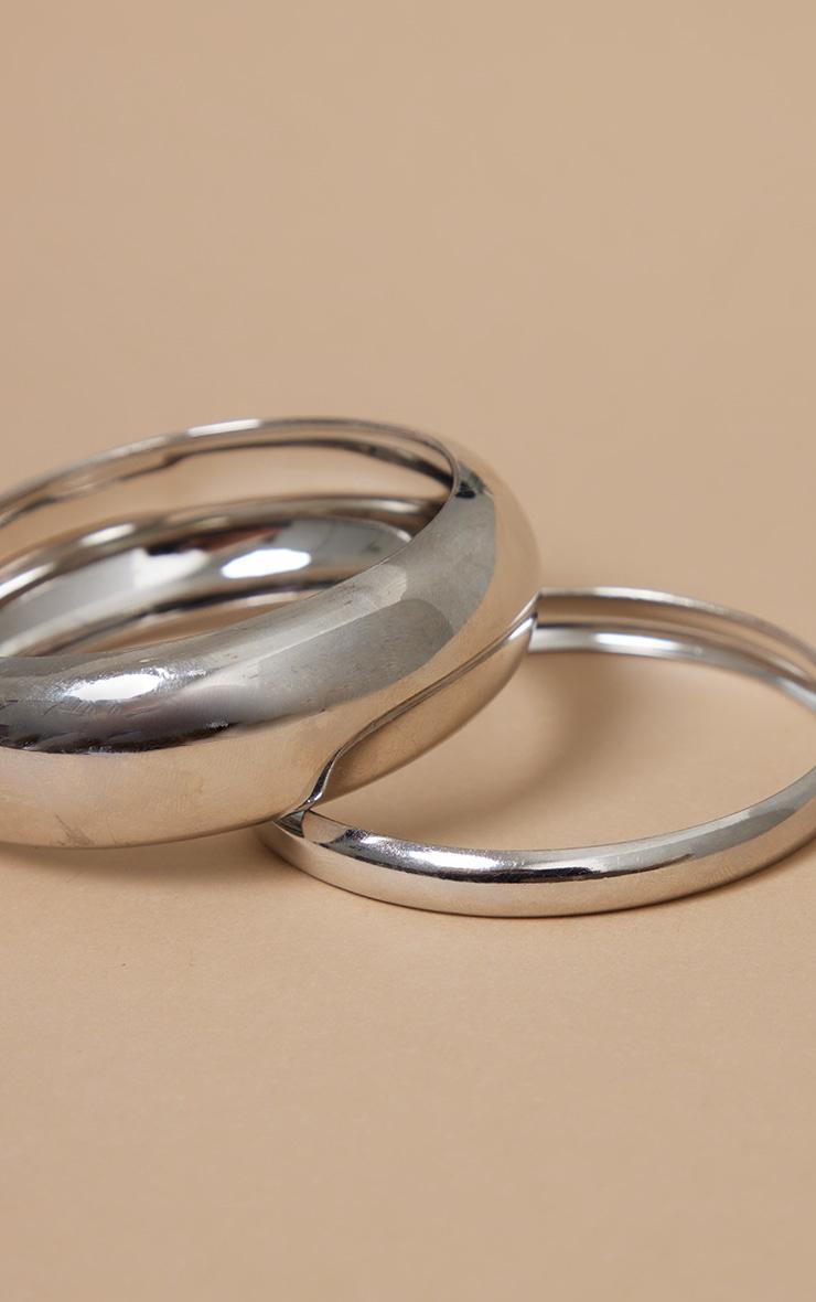 Silver Simple Bangle Multi Pack Product Image