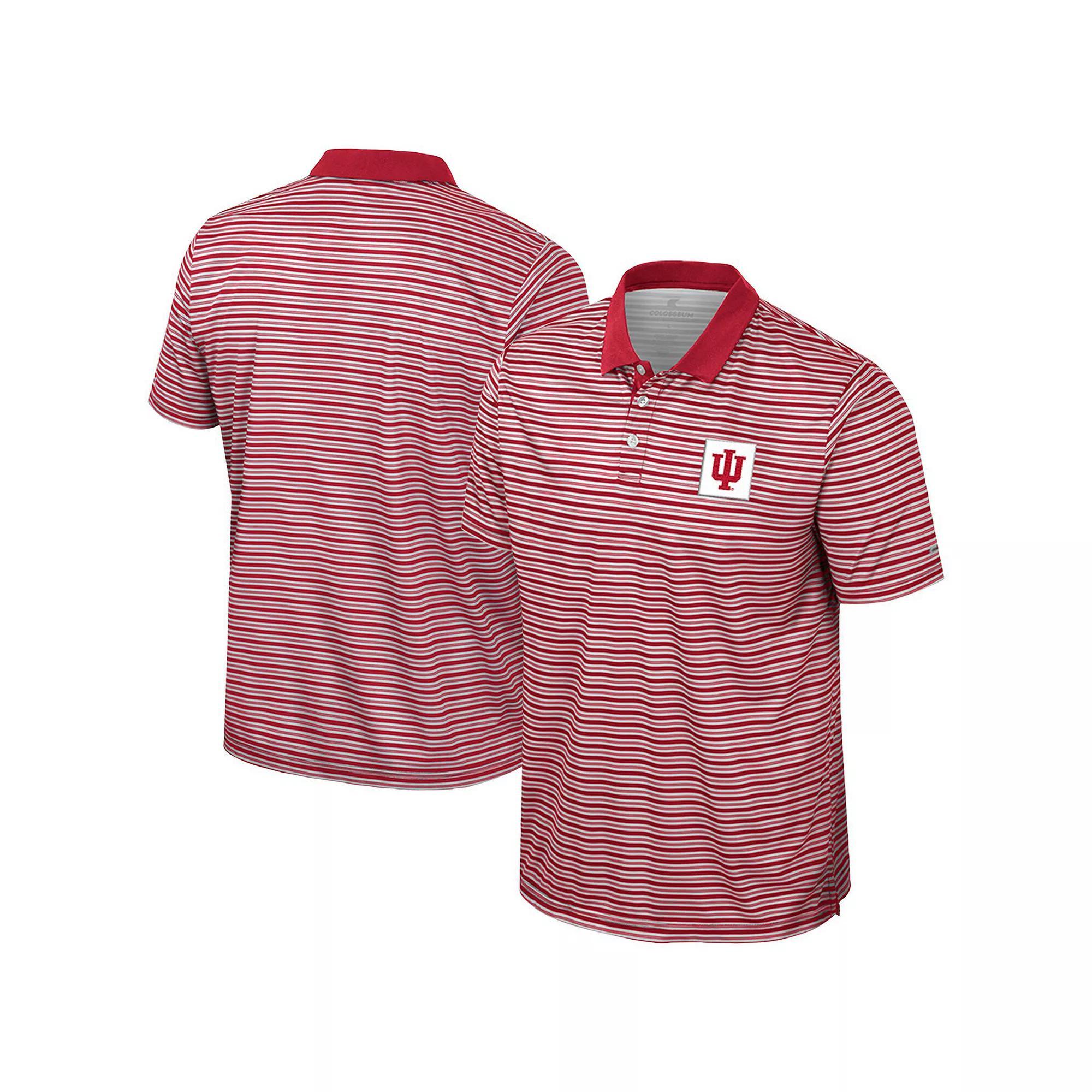 Men's Colosseum Crimson Oklahoma Sooners Striped Polo, Size: XL, Red Product Image