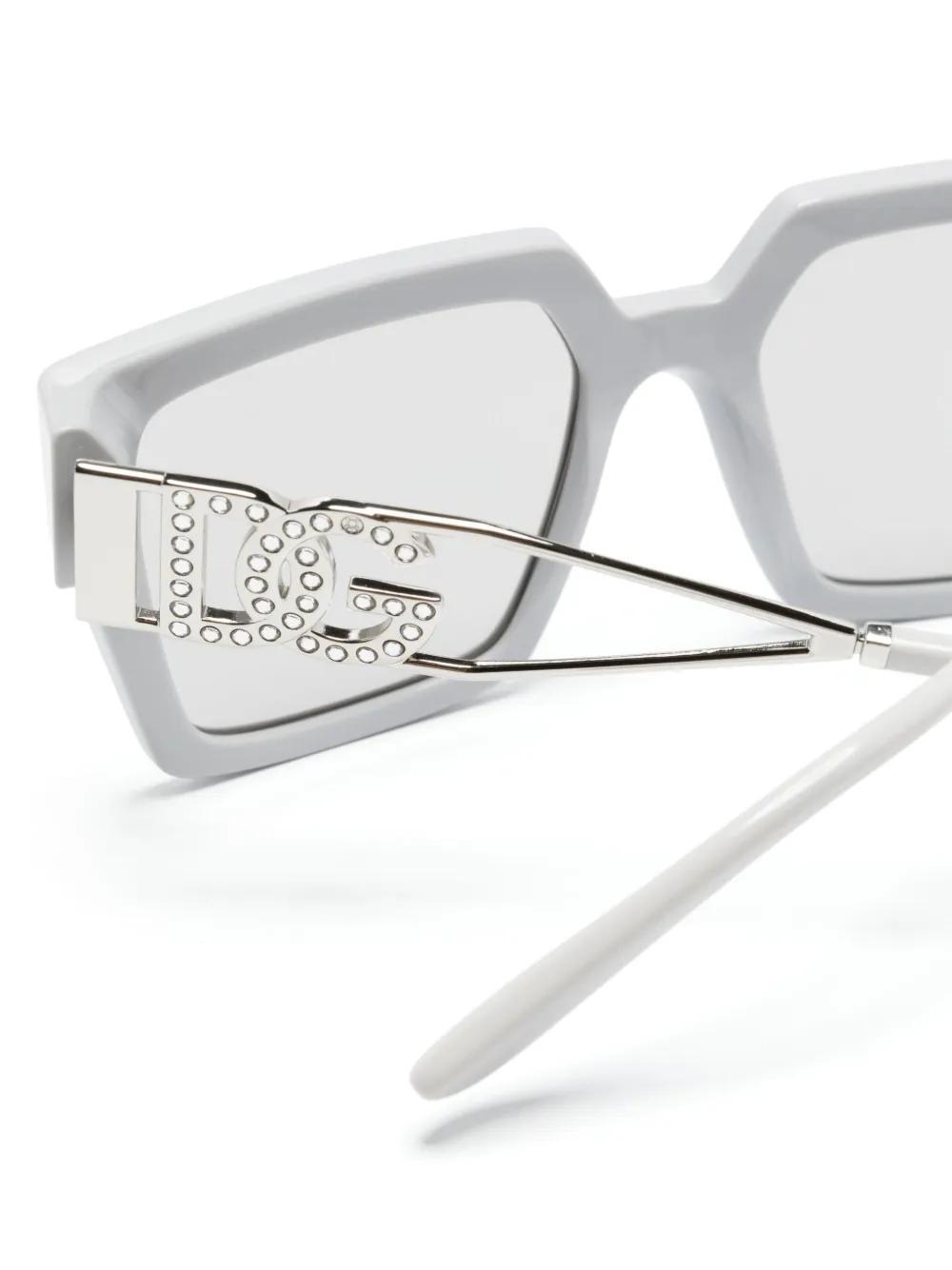 DOLCE & GABBANA Dg4446b Square-frame Sunglasses In Grey Product Image