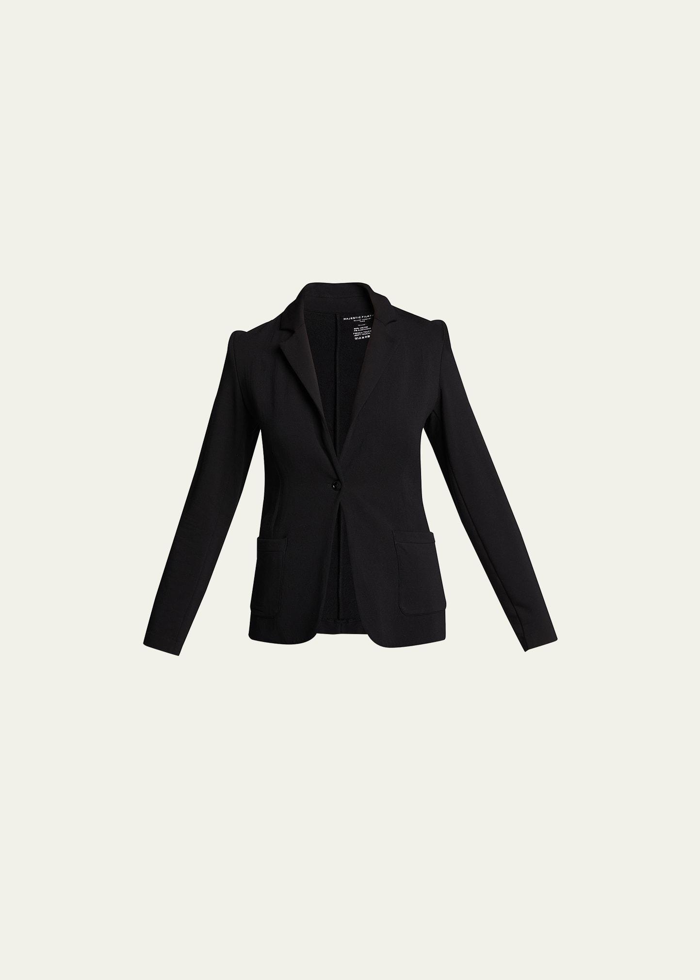 French Terry One-Button Blazer Product Image