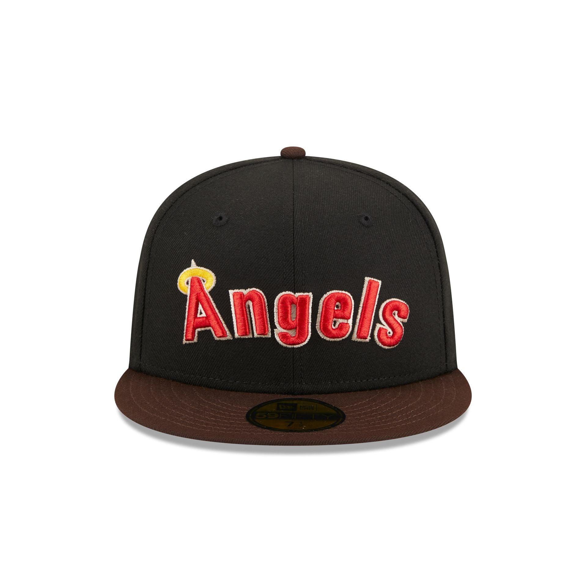 Los Angeles Angels Chocolate Visor 59FIFTY Fitted Hat Male Product Image