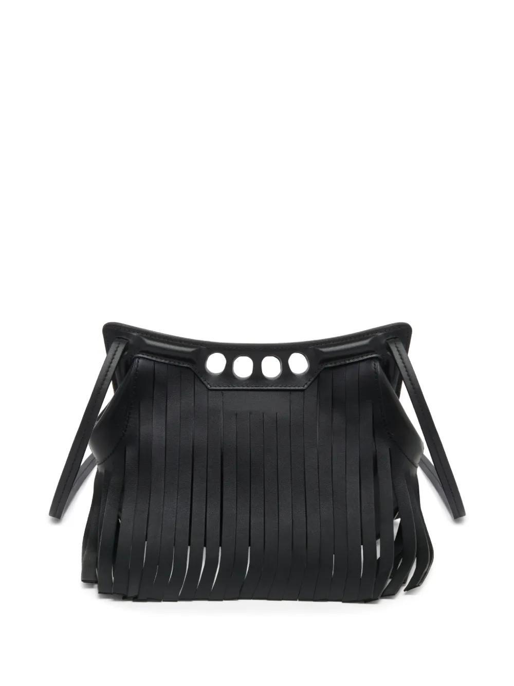 ALEXANDER MCQUEEN Mini The Peak Fringes Bag In Black Product Image