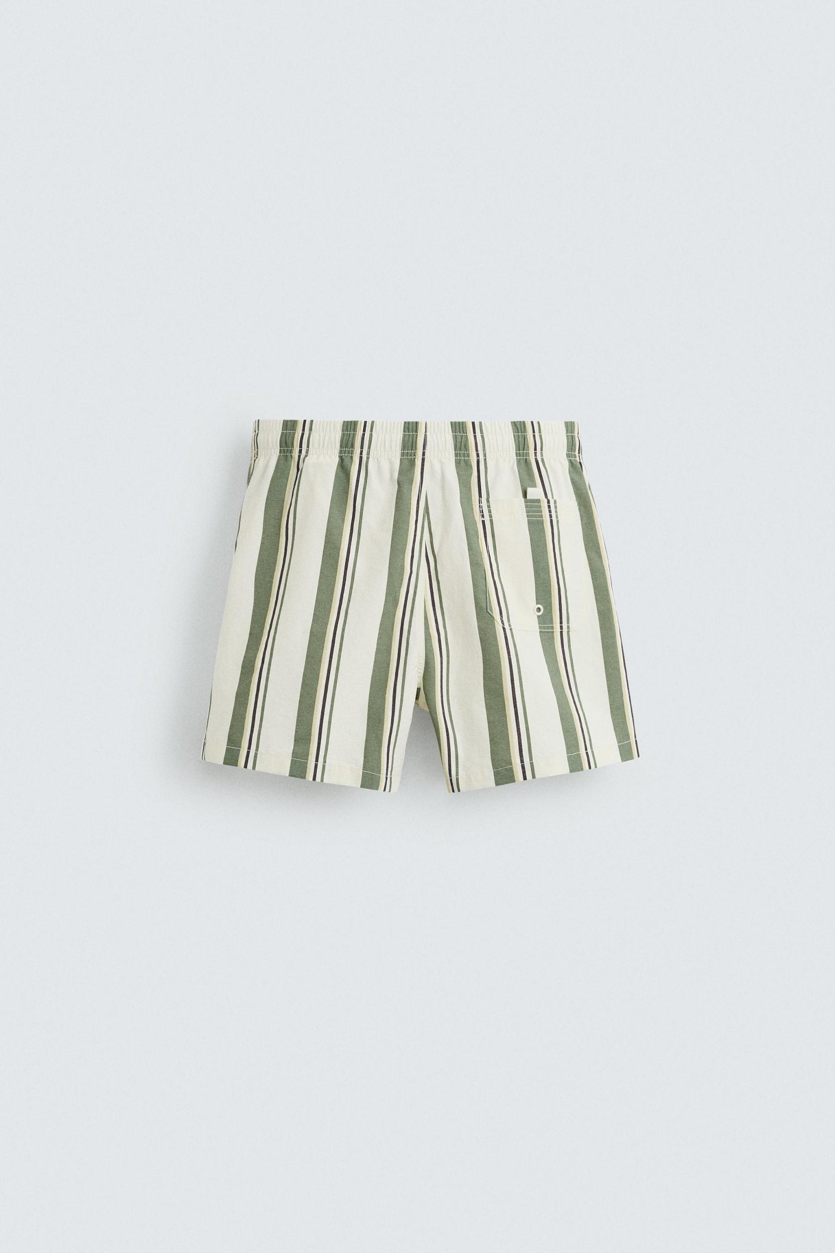 STRIPED MID-LENGTH SWIMSUIT Product Image