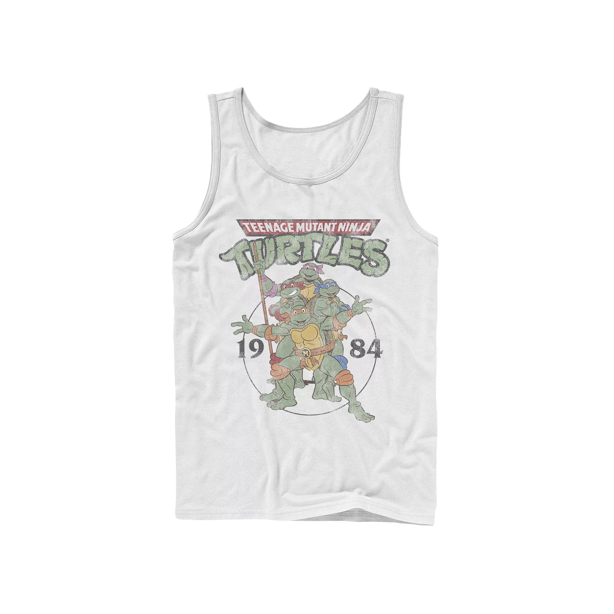 Men's Nickelodeon nage Mutant Ninja Turtles Classic Circle 1984 Tank Top,  Product Image