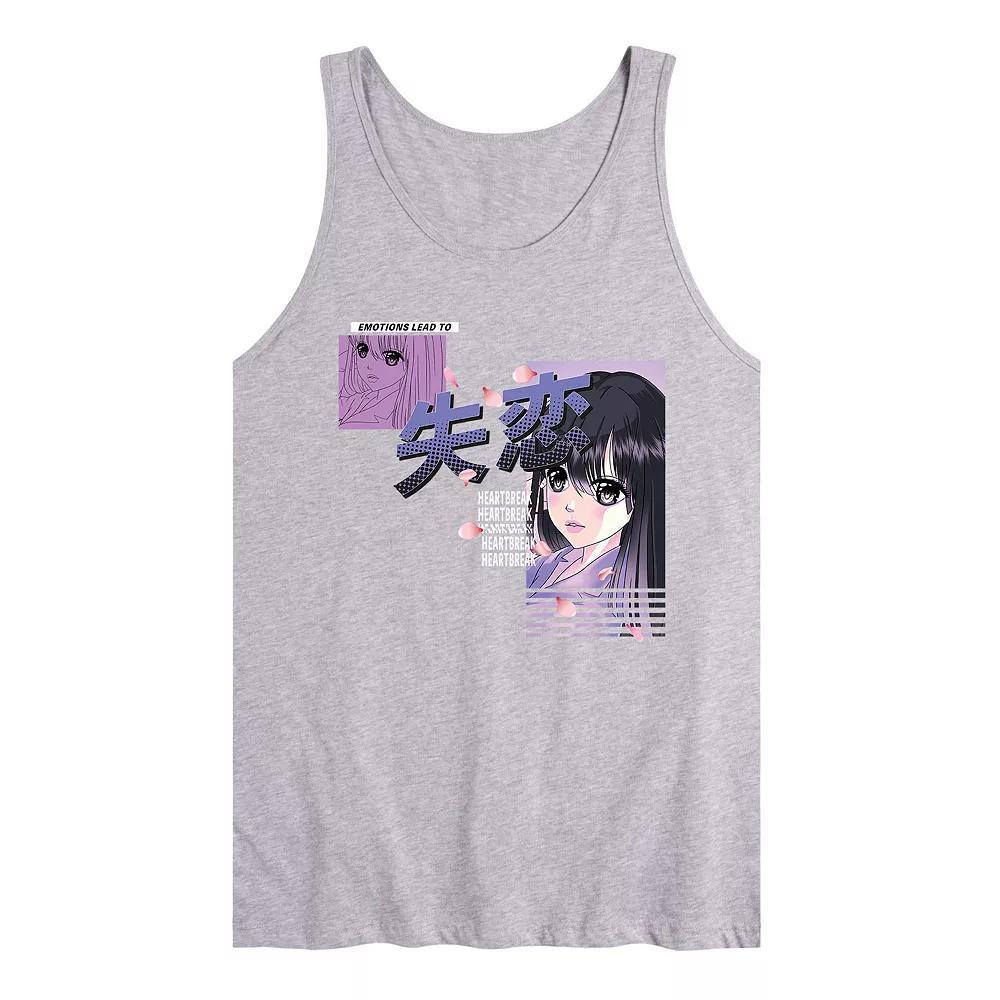 Men's Anime Heartbreak Tank Top,  Product Image