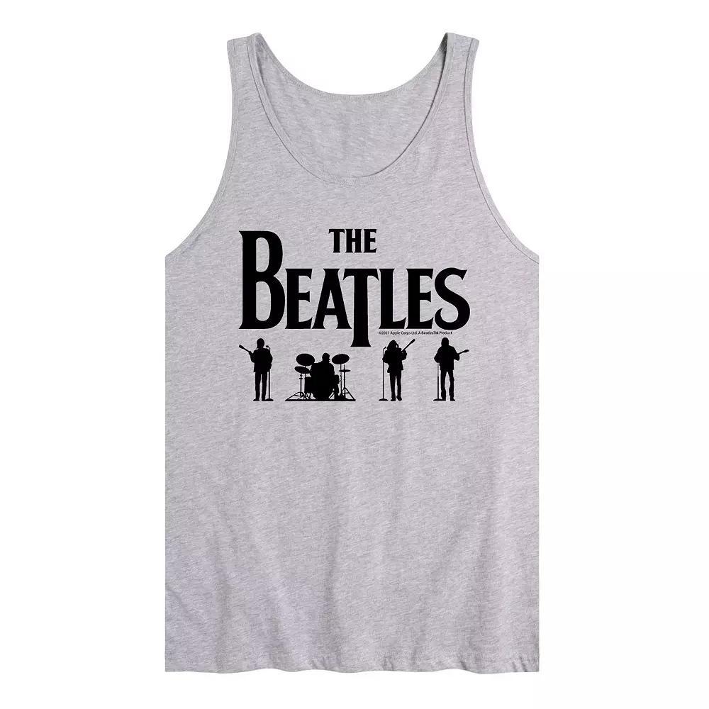 Men's The Beatles Silhouettes Tank, Size: Medium, Gray Product Image