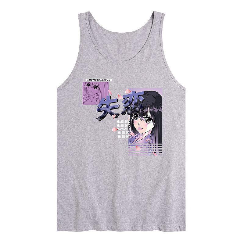 Men's Anime Heartbreak Tank Top,  Product Image