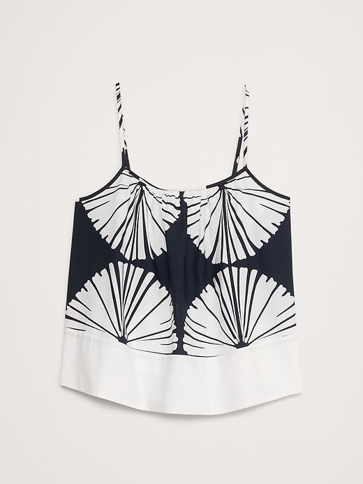 Color-Block Cotton Poplin Tank Product Image