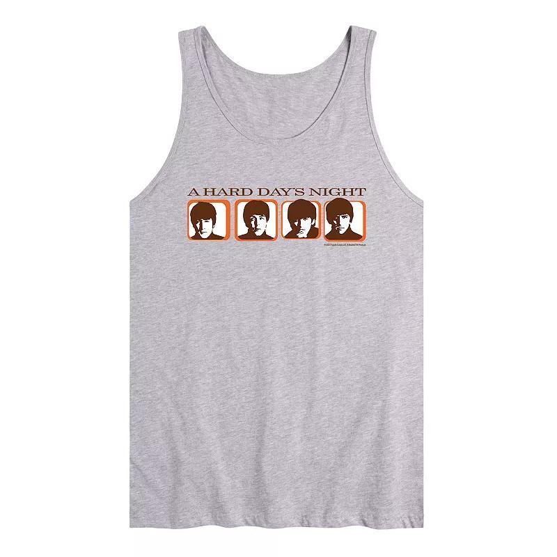 Men's The Beatles Hard Days Night Tank, Size: Medium, Gray Product Image