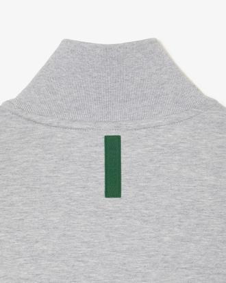 Men's High-Neck Zip-Up Sweatshirt Product Image