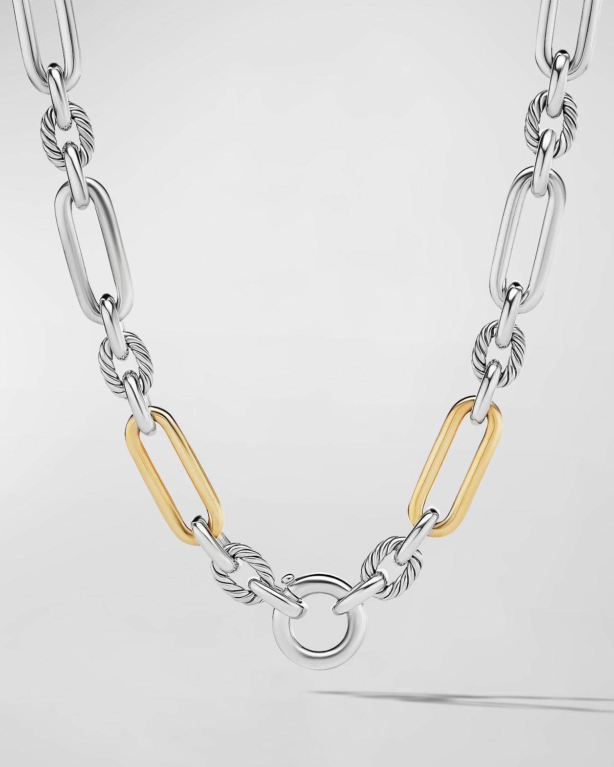 9.8mm Lexington Chain Necklace in Silver and Gold, 20L Product Image