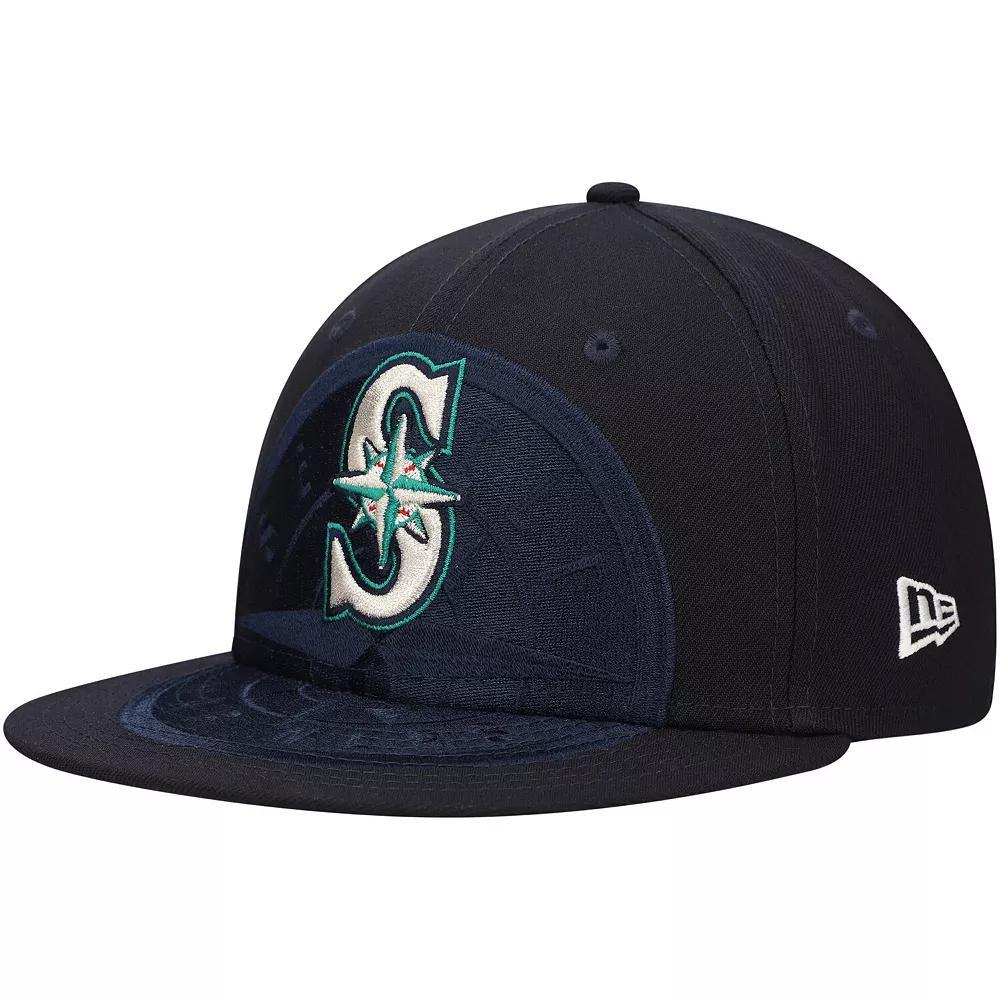 Men's New Era Navy Seattle Mariners Shadow Logo 59FIFTY Fitted Hat, Size: 7 1/4, Blue Product Image