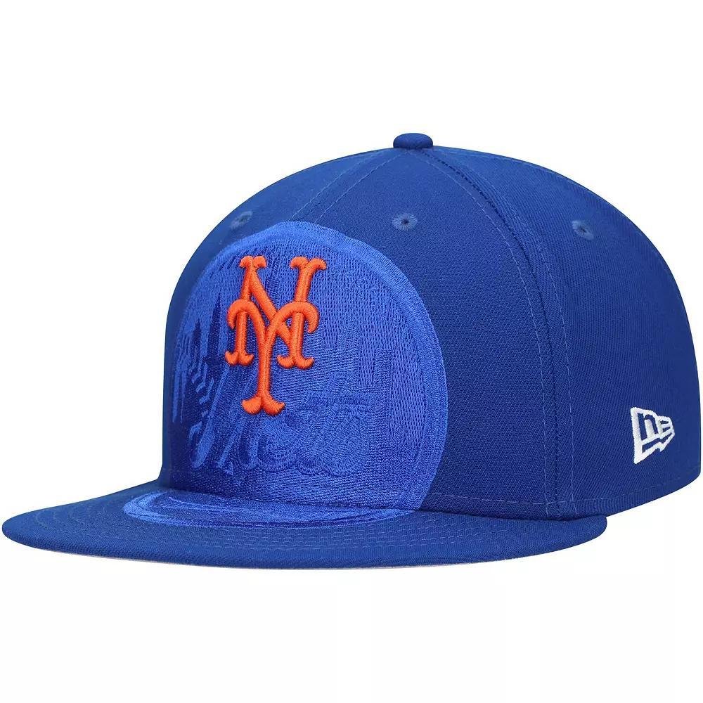 Men's New Era Royal New York Mets Shadow Logo 59FIFTY Fitted Hat,  Product Image