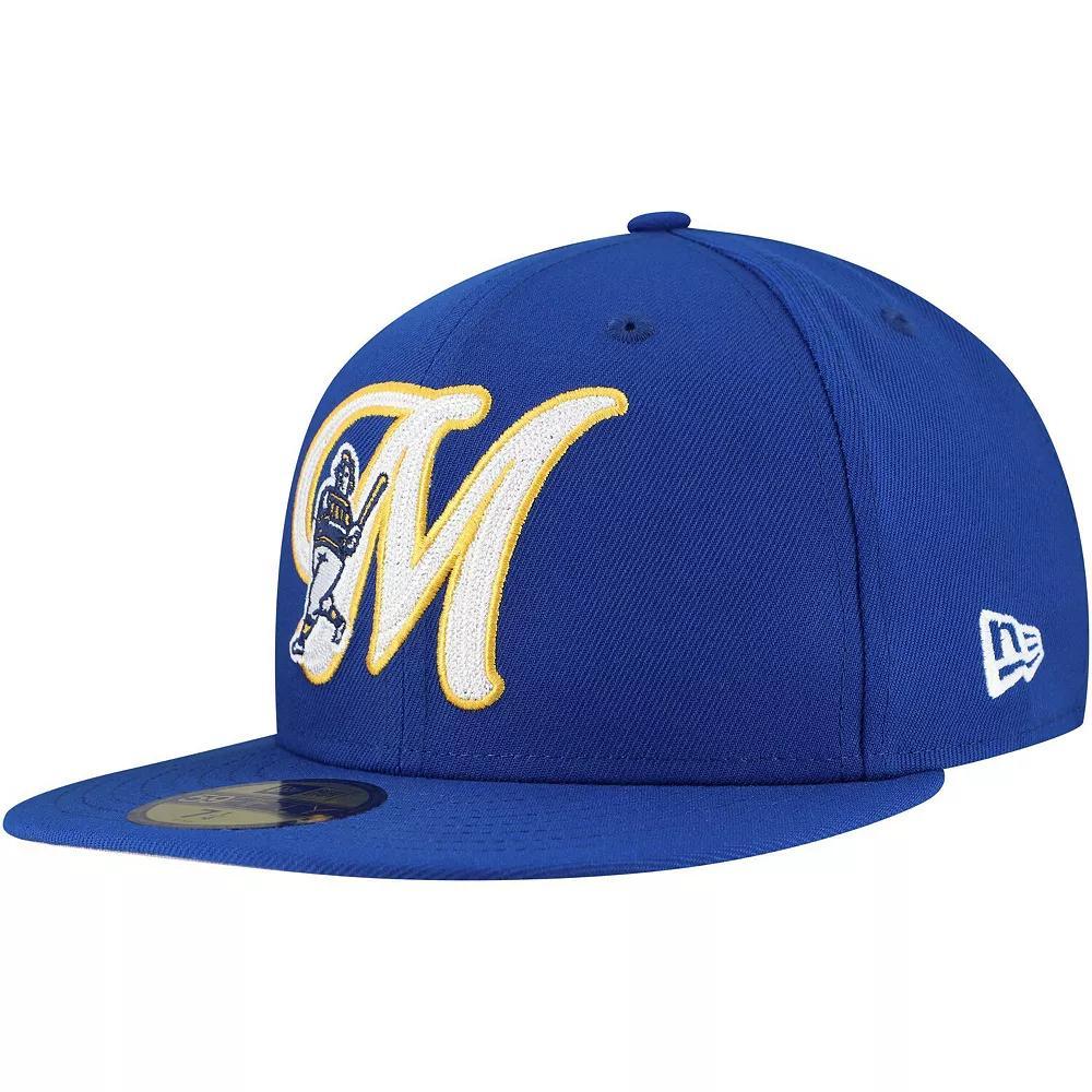 Men's New Era Royal Milwaukee Brewers Duo Logo 2.0 59FIFTY Fitted Hat,  Product Image