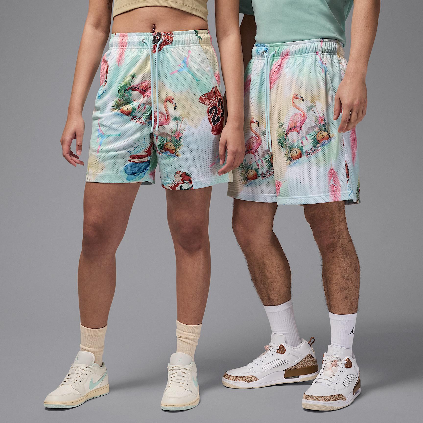 Mens Jordan Essentials Printed Mesh Shorts | IB3012-133 Product Image