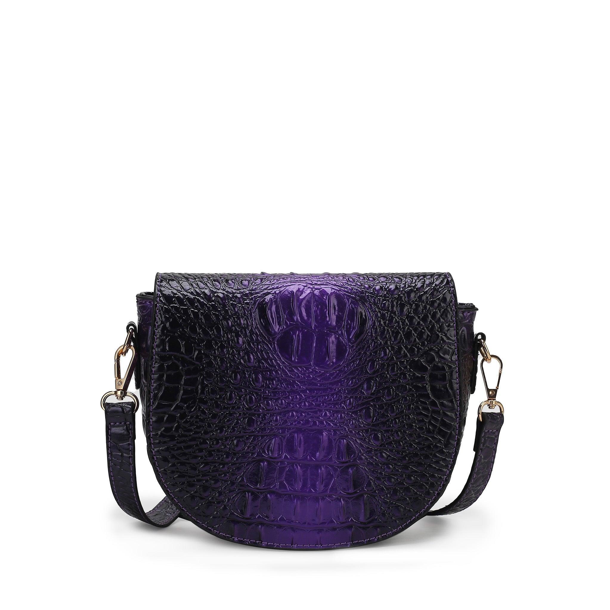 MKF Collection Women's Amalia Croc-Embossed Crossbody Bag Female Product Image