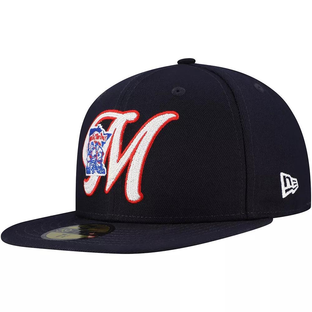 Men's New Era Navy Minnesota Twins Duo Logo 2.0 59FIFTY Fitted Hat,  Product Image