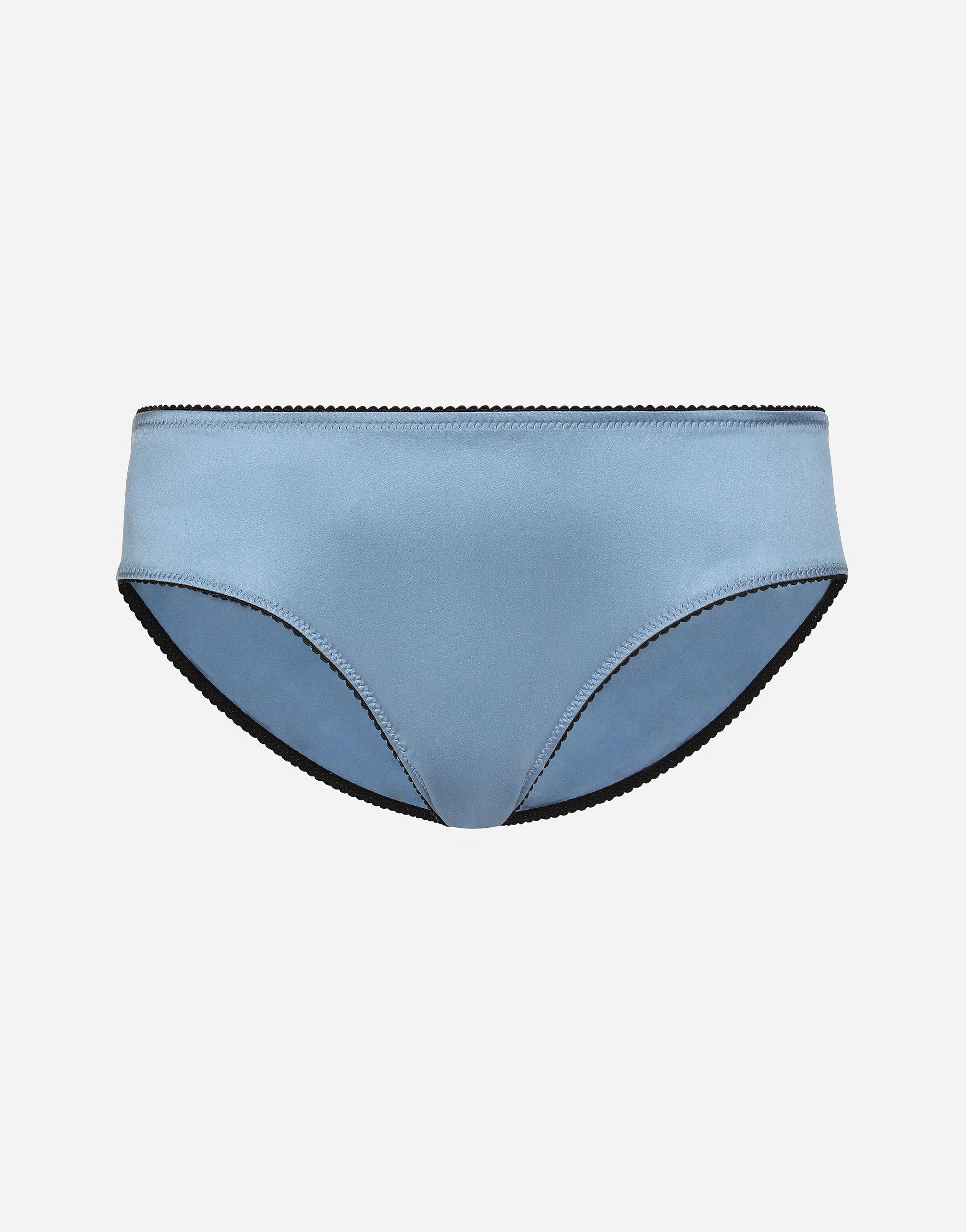 DOLCE & GABBANA Satin Panties In Purple Product Image