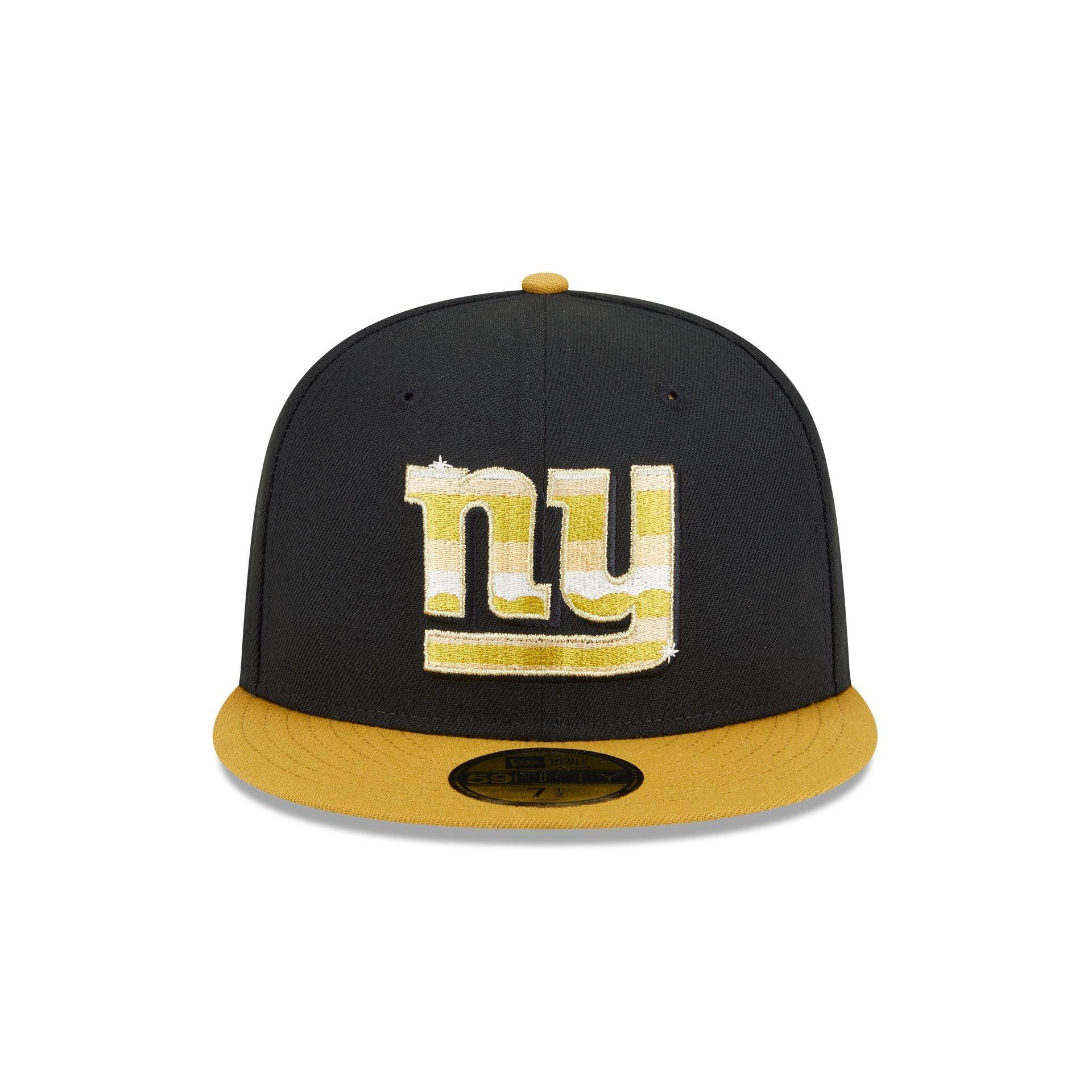 New York Mets Metallic Gold Logo 59FIFTY Fitted Hat Male Product Image
