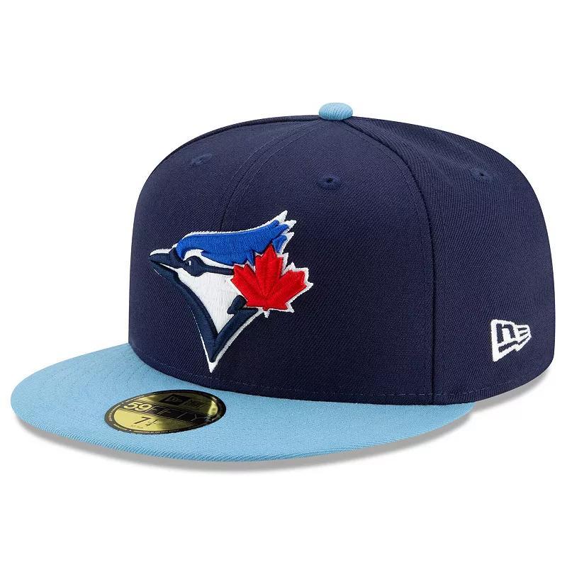 Men's New Era Navy Toronto Blue Jays Alternate 4 Authentic Collection On-Field 59FIFTY Fitted Hat, Size: 7 5/8, Jay Blue Product Image