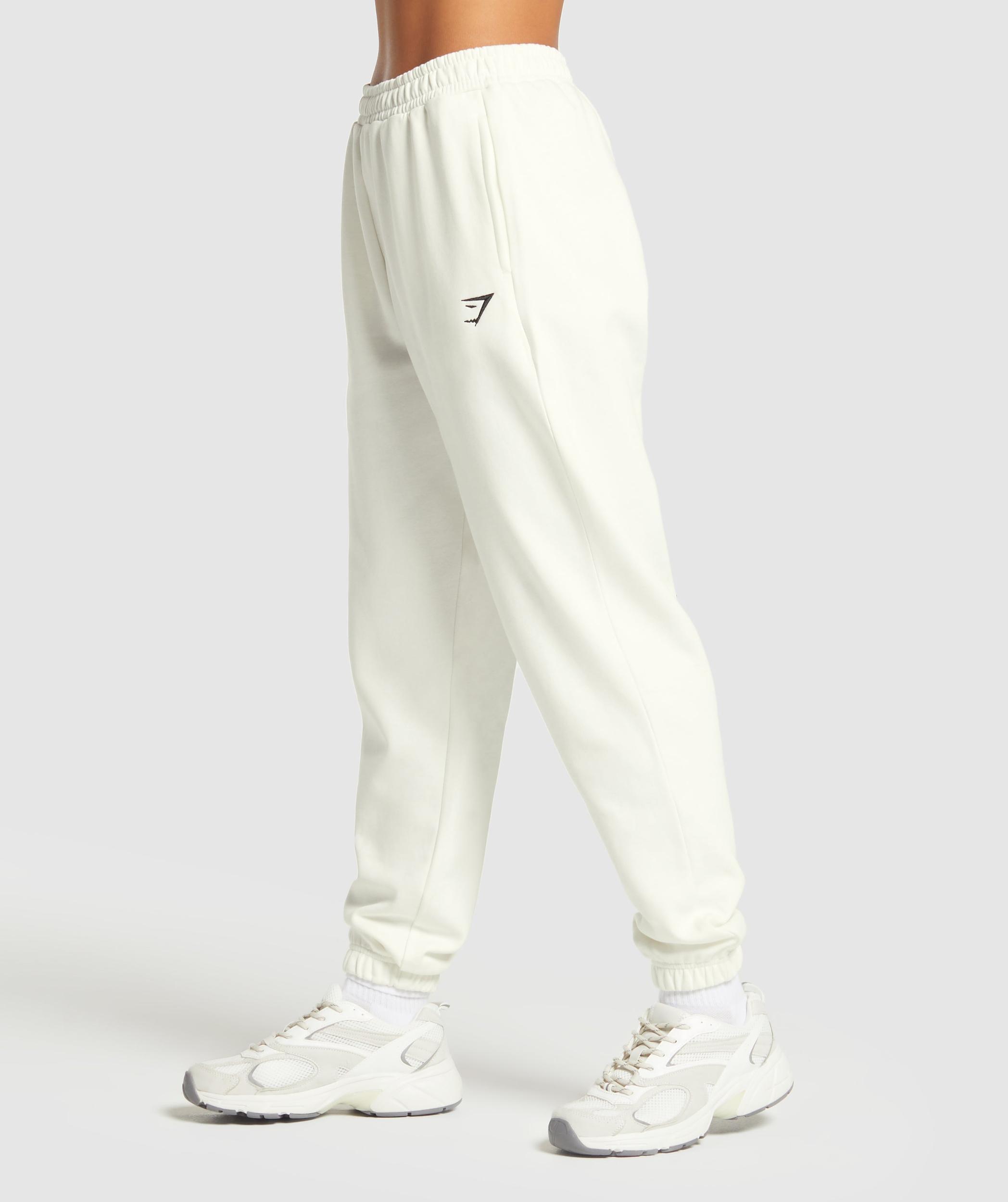 Gymshark Training Fleece Joggers - Soft White Female Product Image