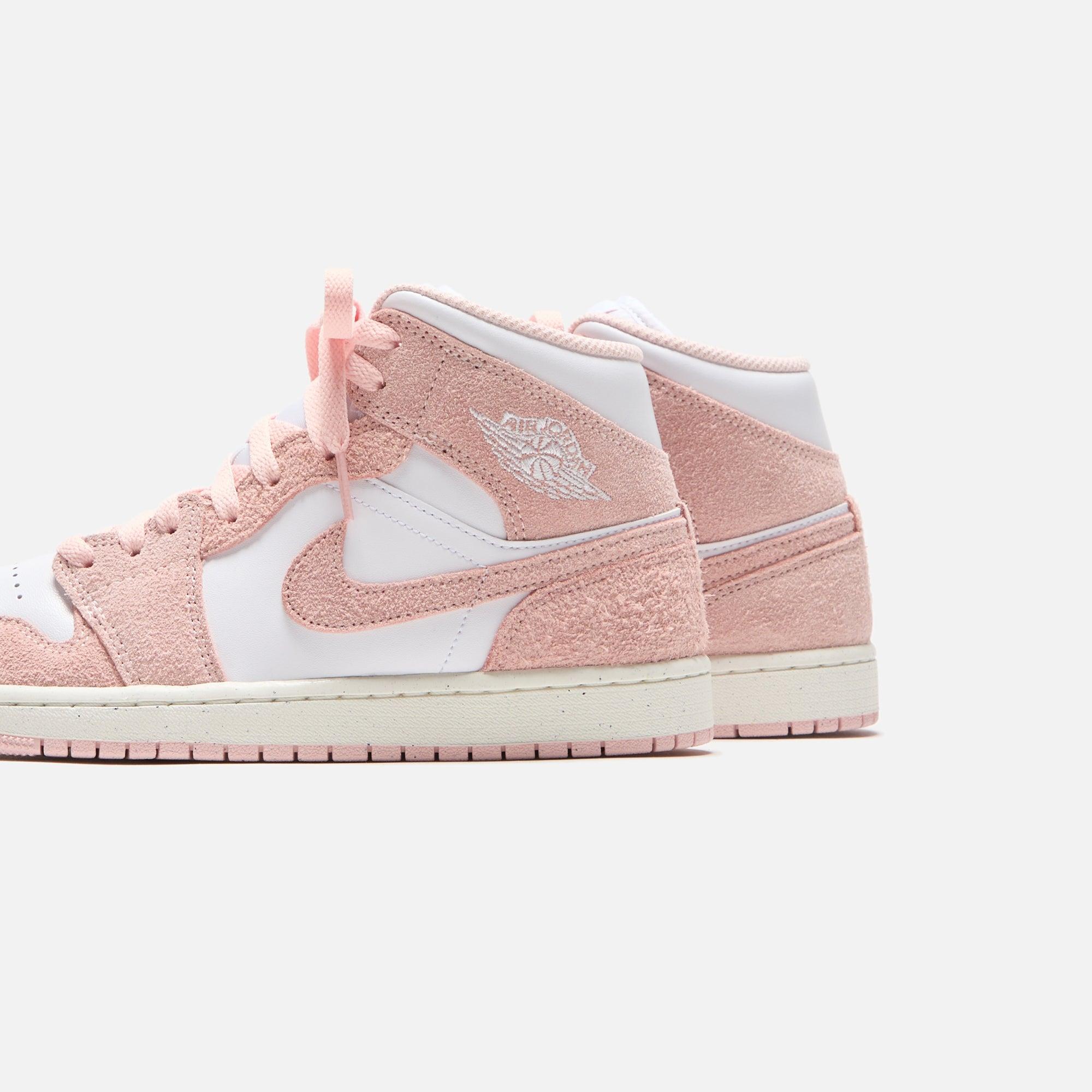 Jordan Air Jordan 1 Mid SE - White / Legend Pink / Sail Male Product Image