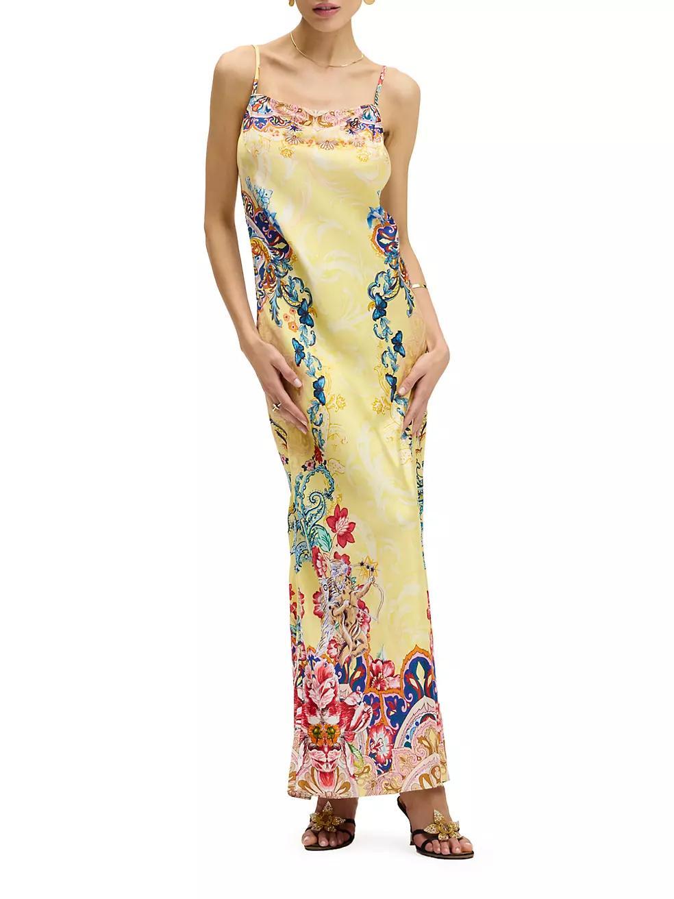 Kaia Floral Slip Maxi Dress Product Image