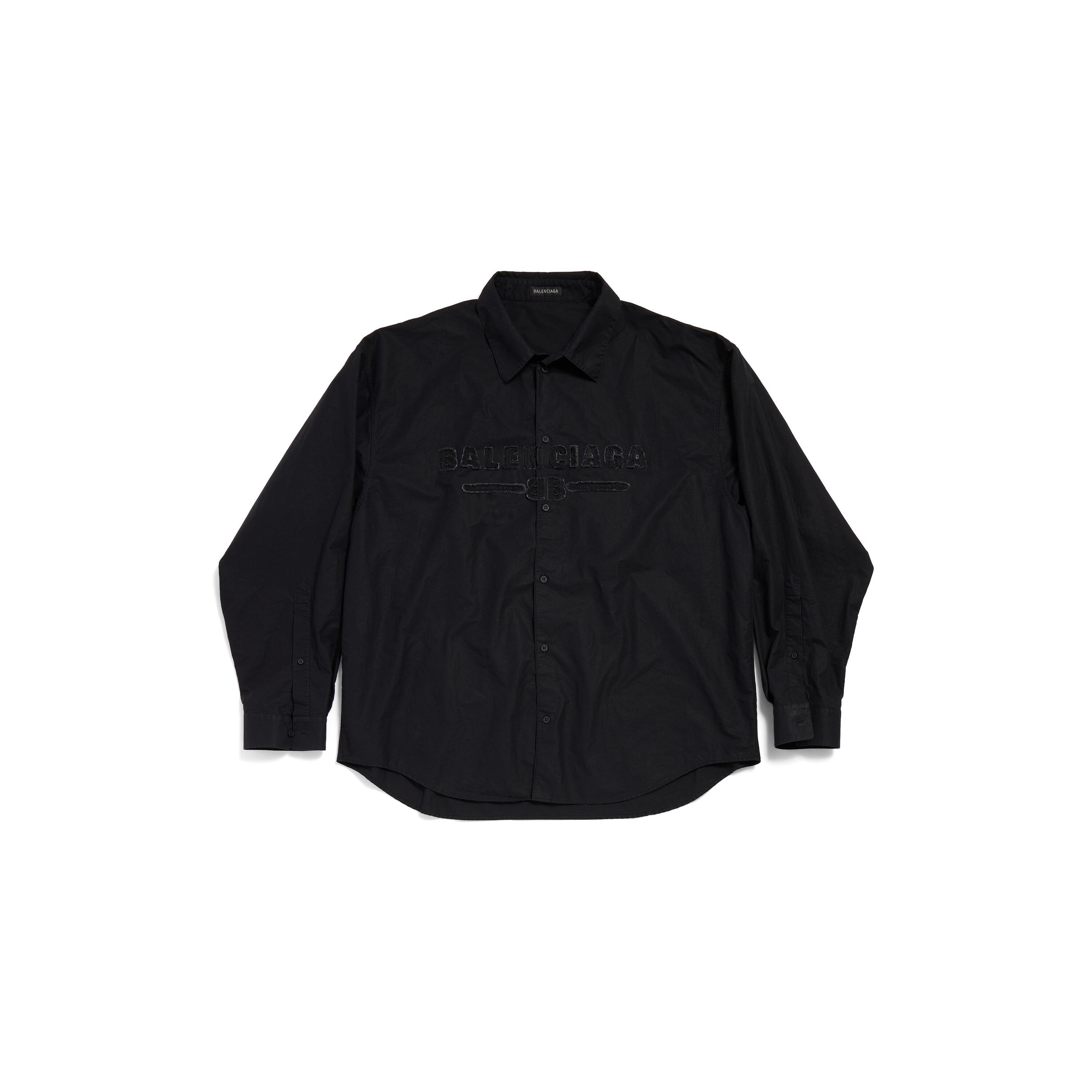 Men's Minimal Shirt Oversized in Black Product Image