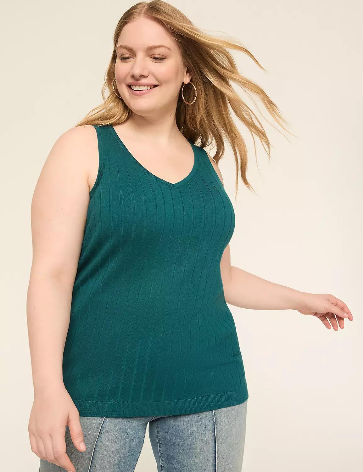 Rib Sweater Tank Product Image