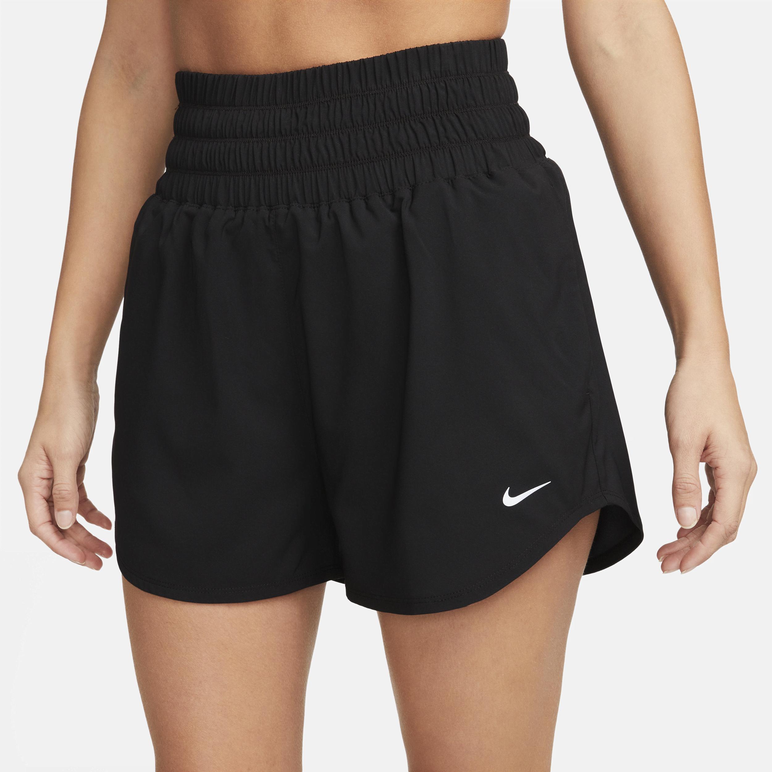 Nike Womens One Dri-FIT Ultra High-Waisted 3 Brief-Lined Shorts | DX6642-010 Product Image