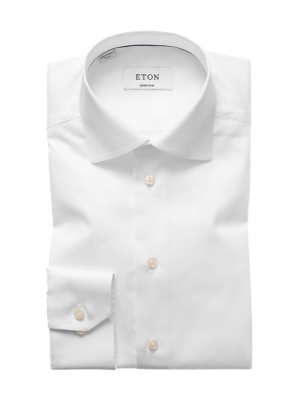 Mens Super Slim-Fit Twill Dress Shirt Product Image