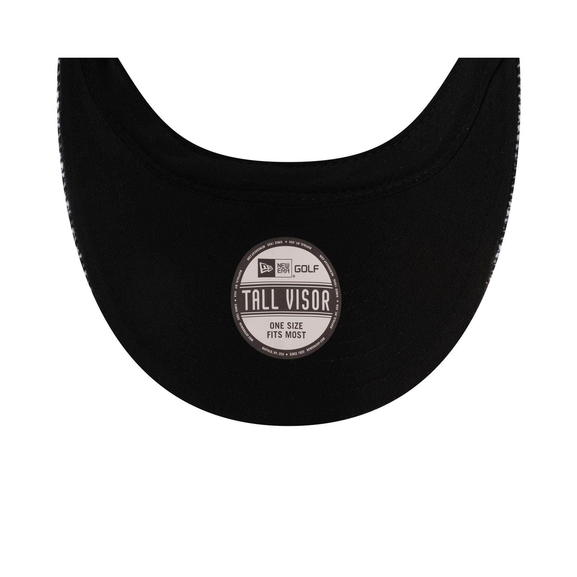 New Era Cap Houndstooth Black Visor Adjustable Hat Male Product Image