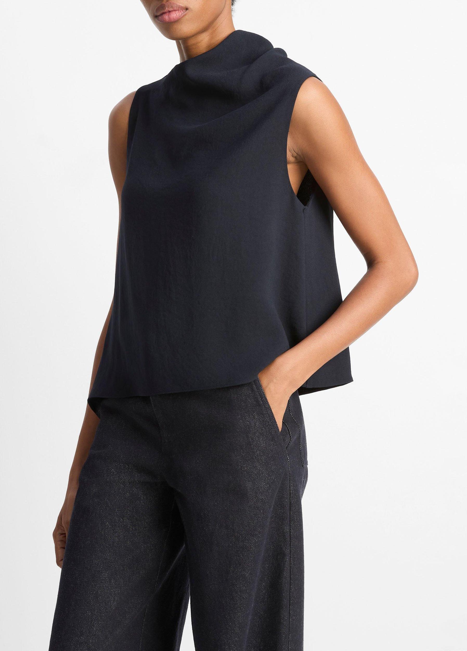 Asymmetrical Draped A-Line Top Product Image