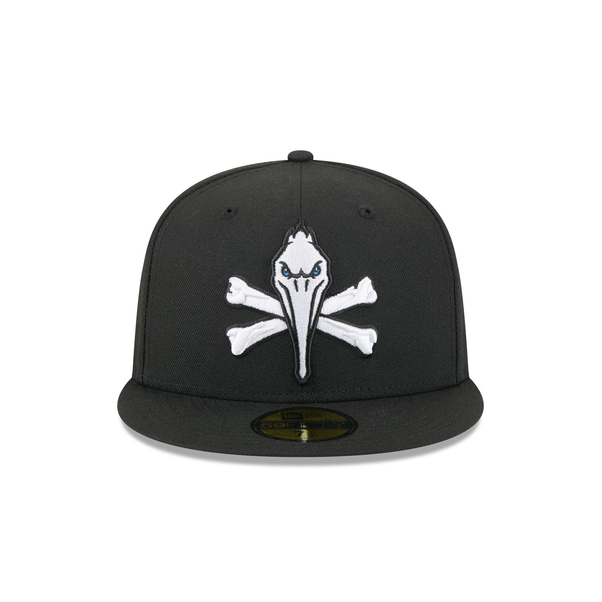 Myrtle Beach Pelicans Theme Night Black 59FIFTY Fitted Hat Male Product Image