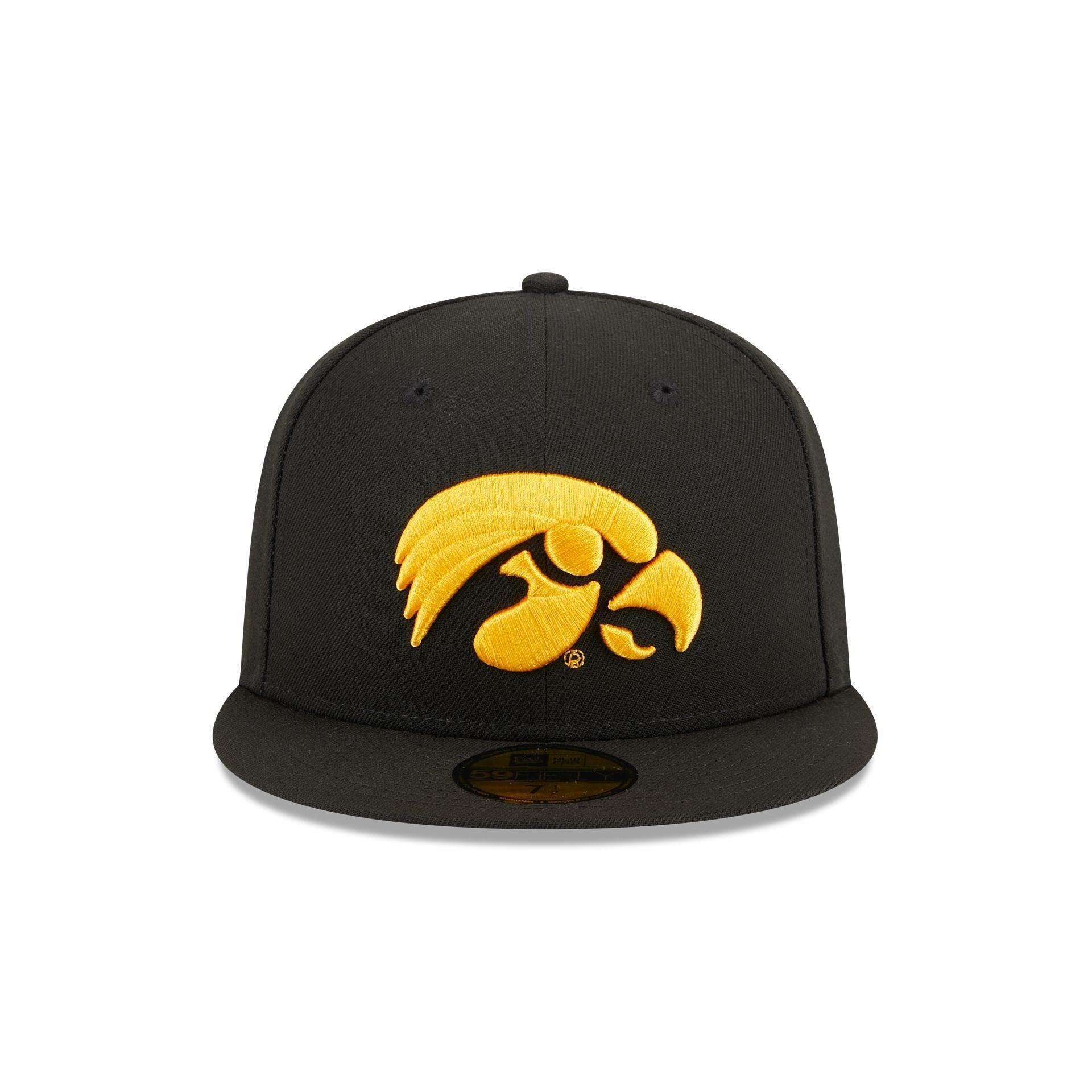 Iowa Hawkeyes Black 59FIFTY Fitted Hat Male Product Image