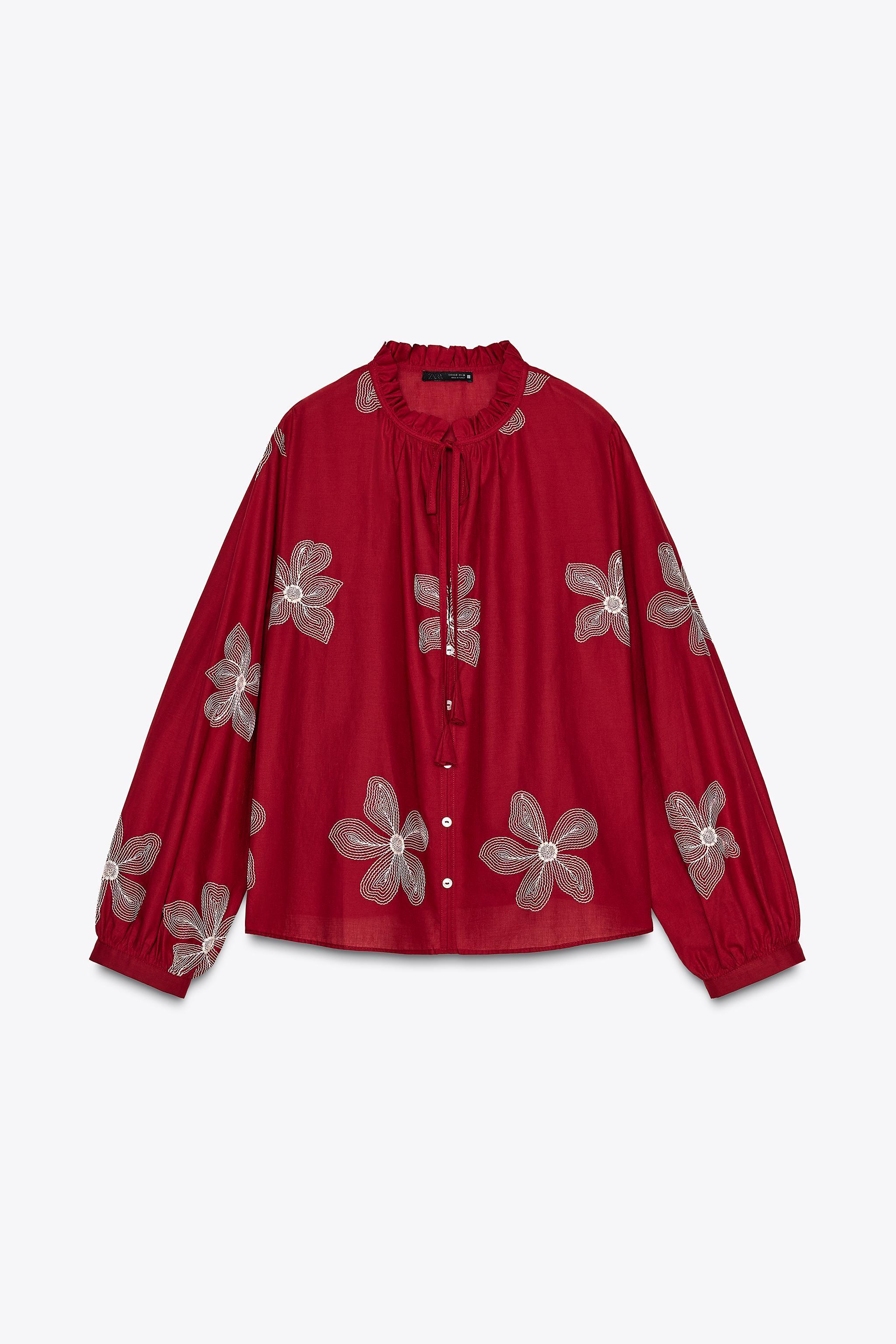 EMBROIDERED BLOUSE Product Image