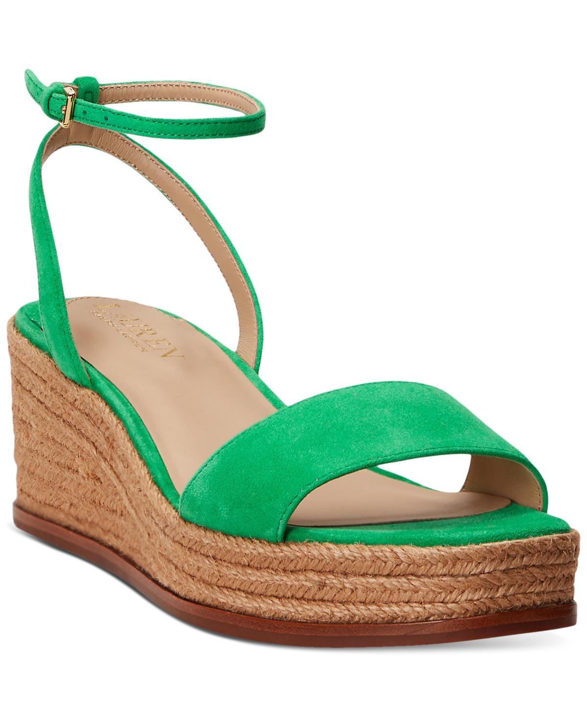 Lauren Ralph Lauren Leona Suede Espadrille Women's Sandals Product Image