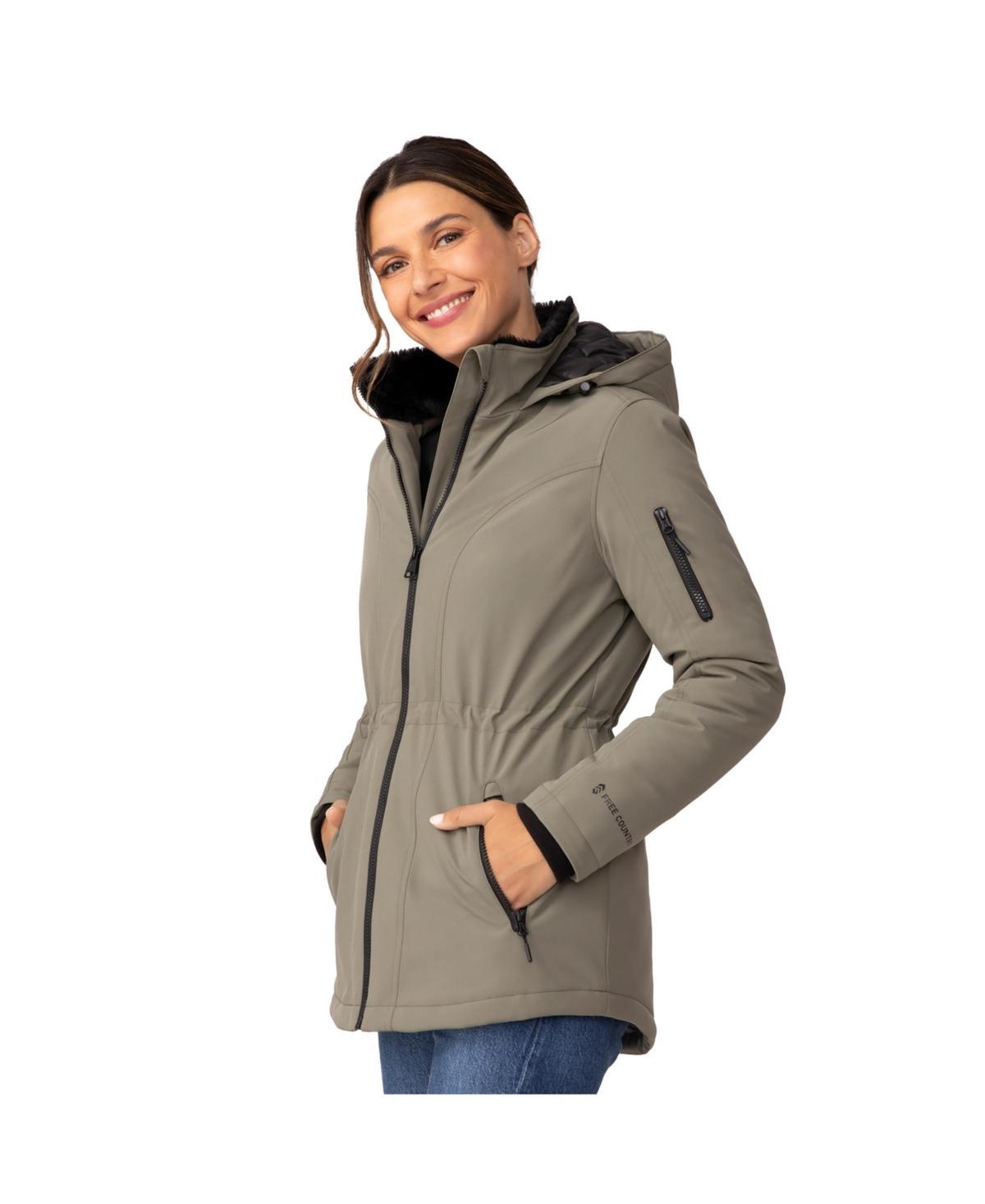 Free Country Womens Thermo Super Softshell Zip Up Jacket Product Image