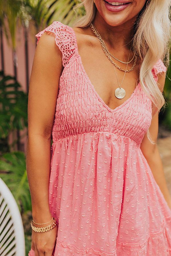 Adventure Seeker Smocked Mini Dress In Calypso Product Image