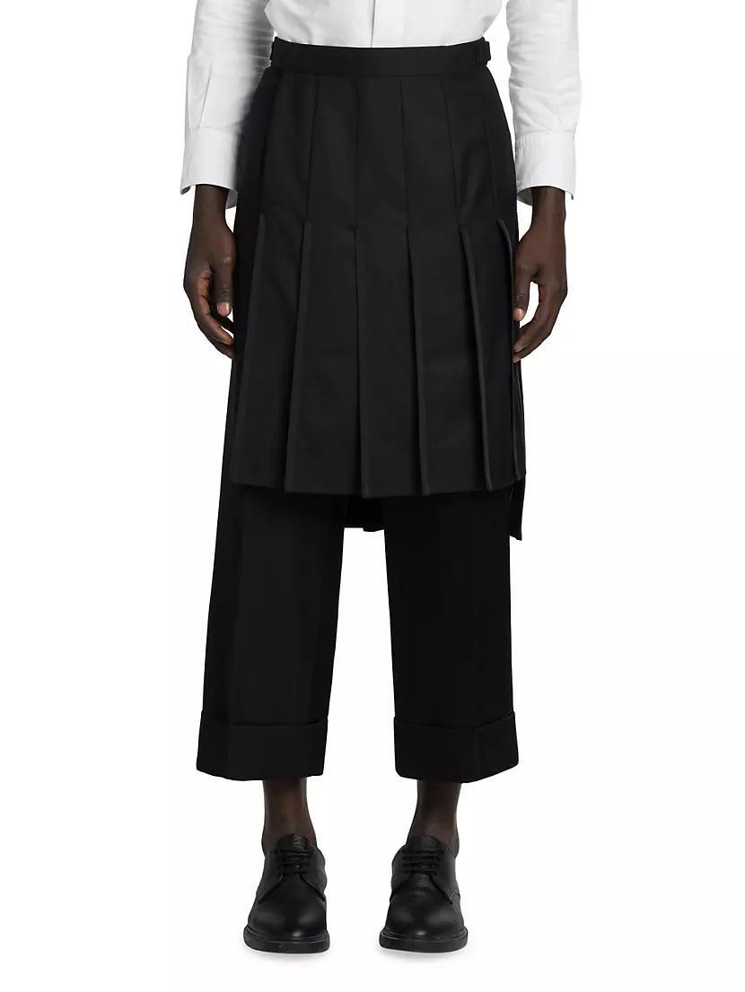 Collage Pleated Kilt Pants Product Image