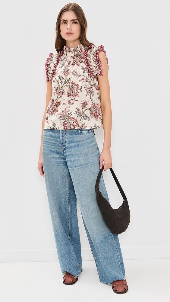 Sea Flutter Sleeve Top | Shopbop Product Image