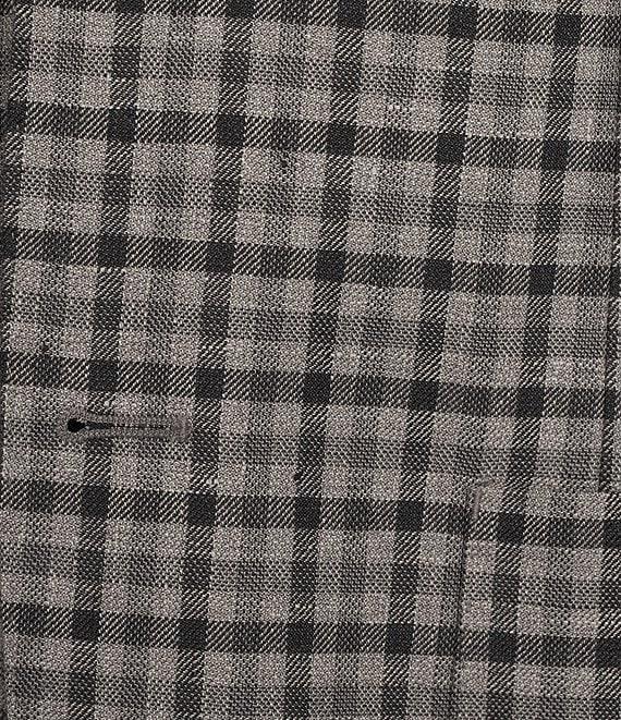 Hickey Freeman Classic Fit Linen Wool Blend Check Sport Coat Product Image