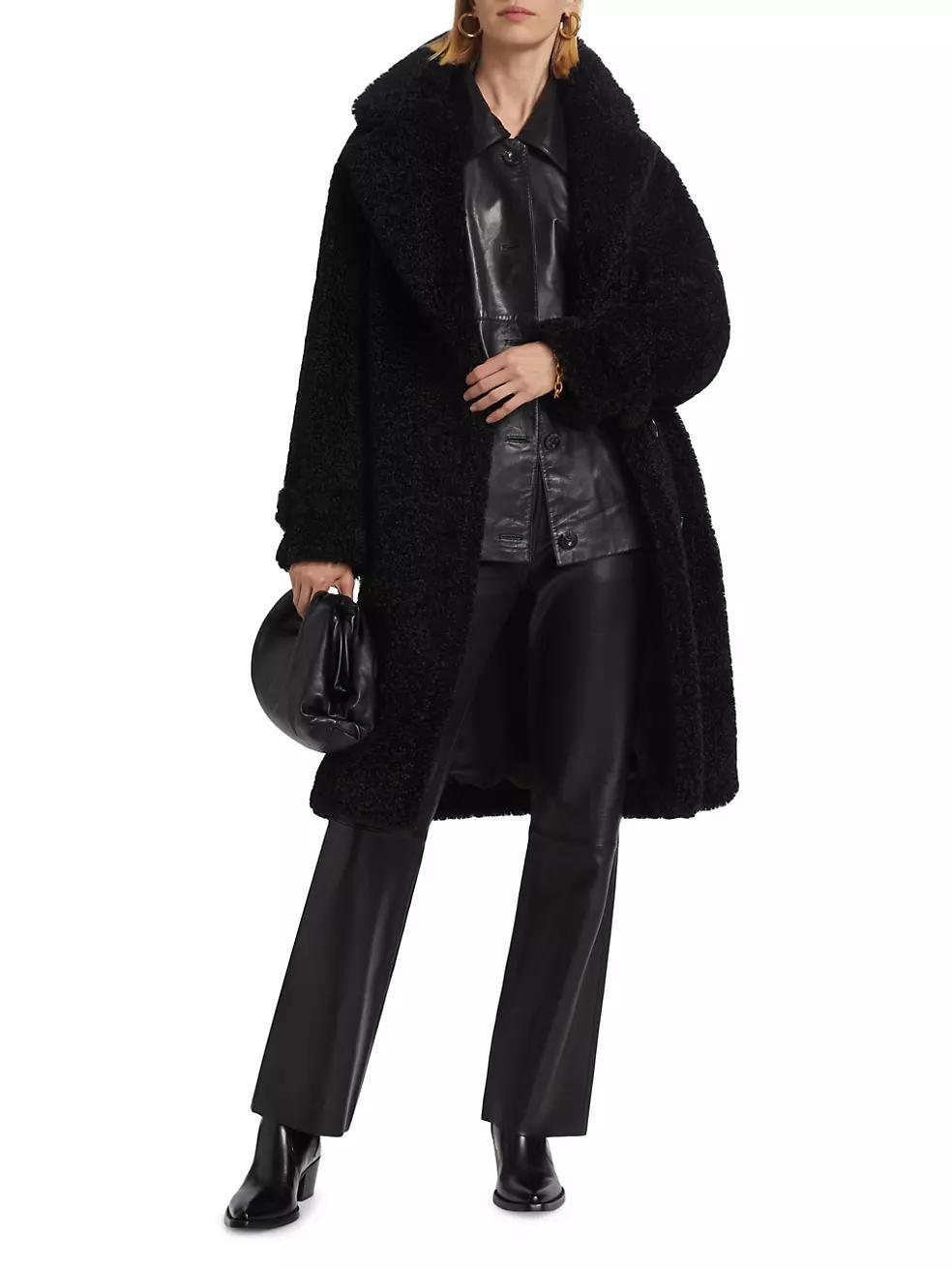 Womens Adina Faux Fur Long Coat Product Image