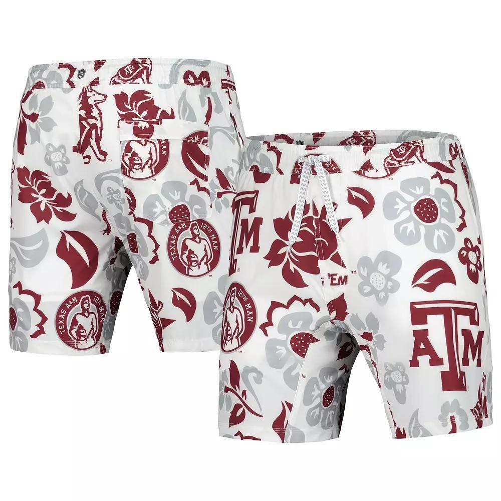 Men's Wes & Willy  White Texas A&M Aggies Vault Tech Swimming Trunks, Size: XL Product Image